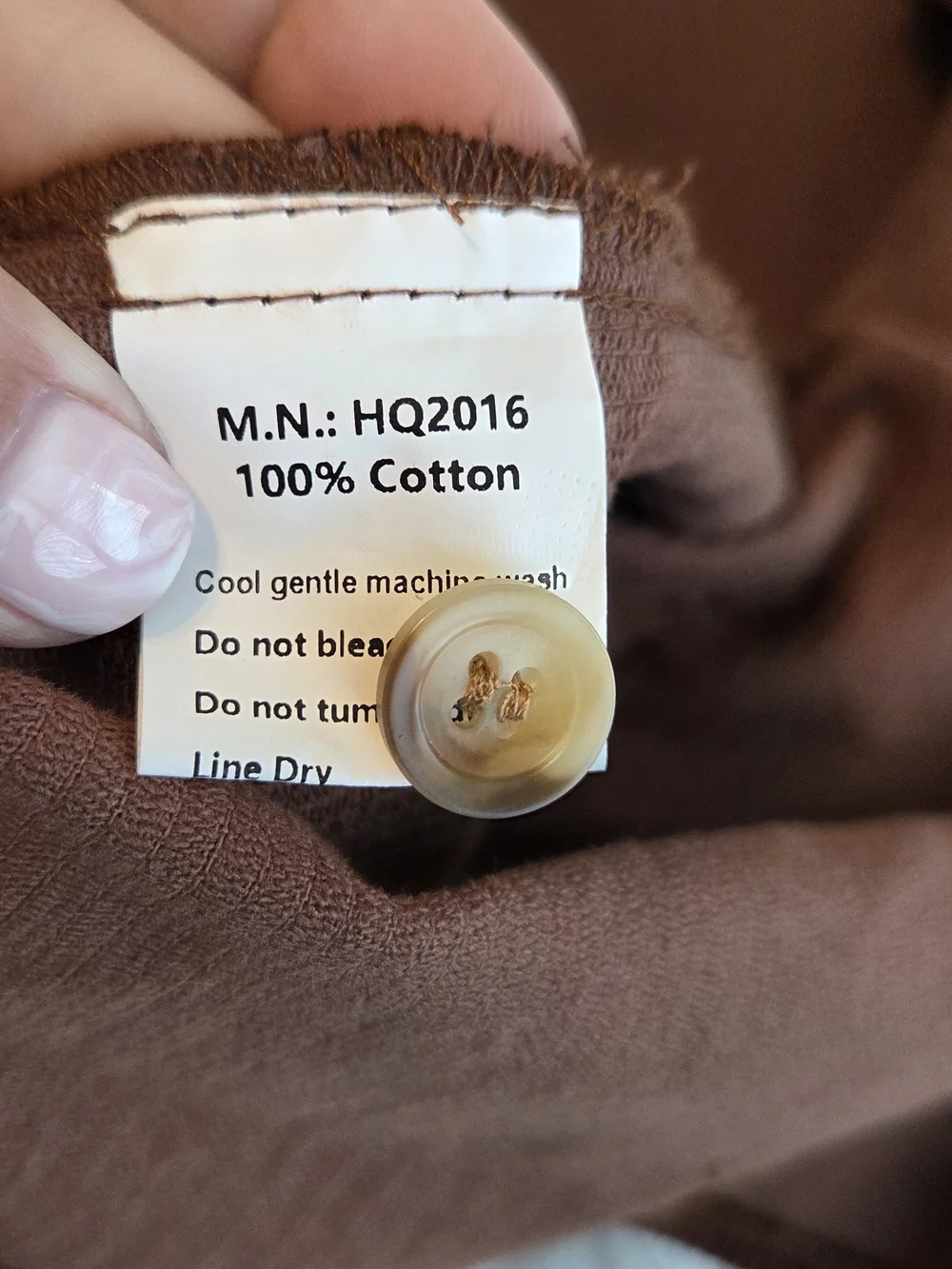 Corduroy Shacket in Warm Chestnut - Picture 4 of 10